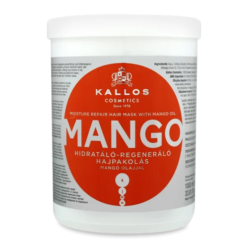 Маска Для Волосся Зволожуюча Mango Kallos, 1л