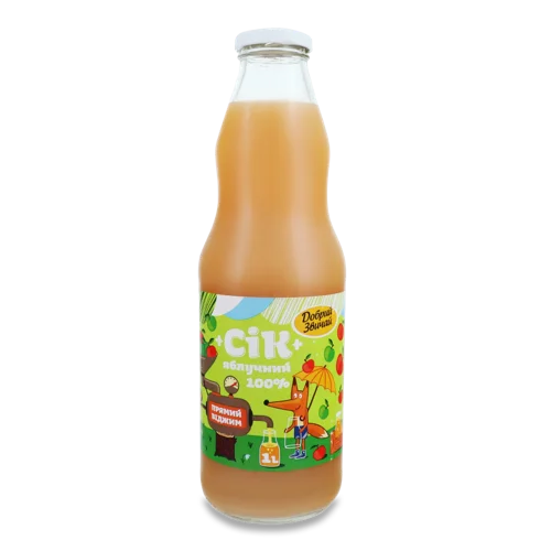 Сік Яблучний Невідфільтрований Пастеризований, 1л