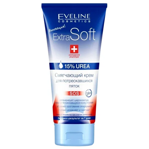 Крем Eveline Extra Soft пом'якшувальний для потрісканих п'ят 100мл