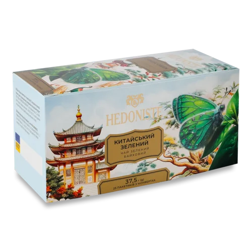 Чай Зелений Байховий Вищого Ґатунку Китайський Hedoniste, к/у 25х1.5г
