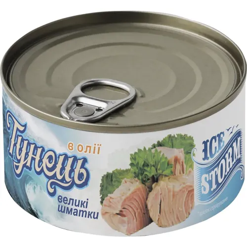 Тунець Ice Storm великі шматки в олії 185г