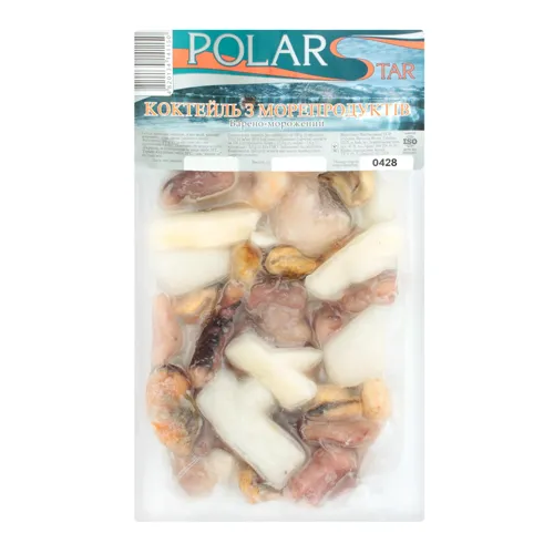 Коктейль з морепродуктів варено-морожений Polar Star вищого ґатунку 200г