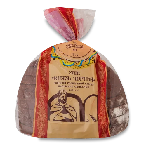 Хліб Половинка В Нарізці Князь Чорний Формула Смаку, м/у 400г