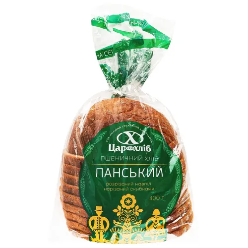 Хліб панський пшенично-житній нарізаний 0,4кг