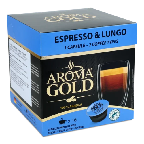 Кава Aroma Gold «Еспресо&Лунго» в капсулах
