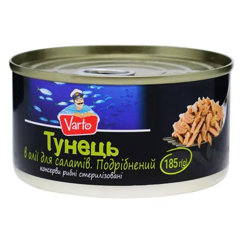 Тунець Varto для салатів 185г