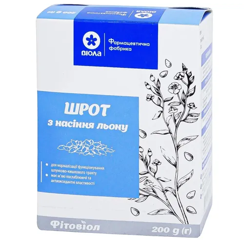 Шрот Віола з насіння льону 200г