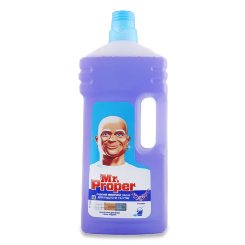 Миючий Засіб Рідкий Для Підлоги Та Стін Лаванда Mr.Proper, 1.5л