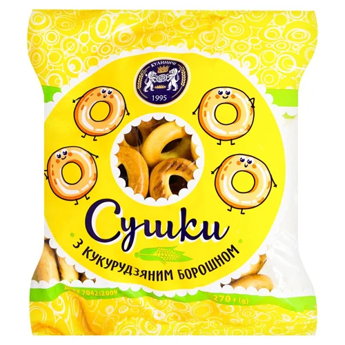 Сушки Кулиничі з кукурудзяним борошном 270г