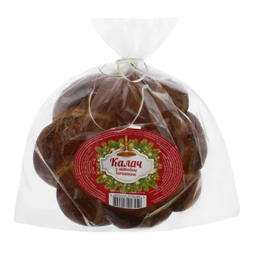 Калач з маковою начинкою Київхліб м/у 800г