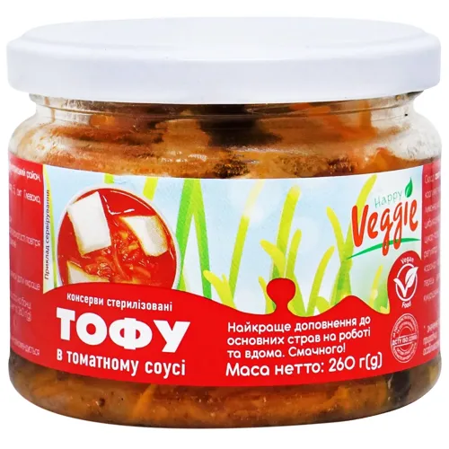 Тофу Happy Veggie в томатному соусі з овочами 260г
