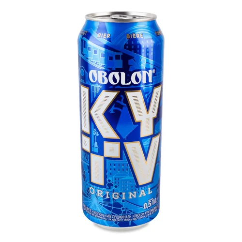Пиво Оболонь Kyiv Original світле з/б,0,5л