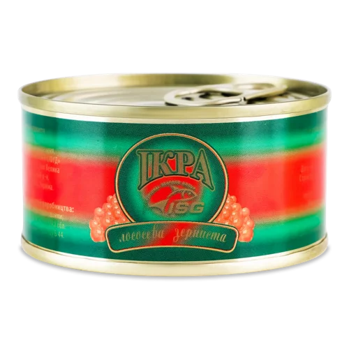 Ікра Лососева Зерниста Вищого Ґатунку, З/Б 130г