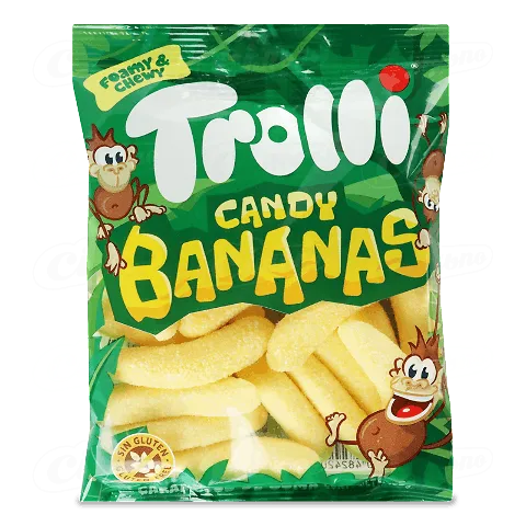 Цукерки Trolli Банани, 100г