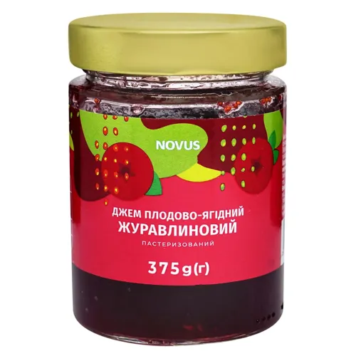 Джем Novus Журавлина 375г