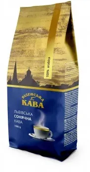 Кава в зернах Віденська кава «Львівська сонячна» 1 кг