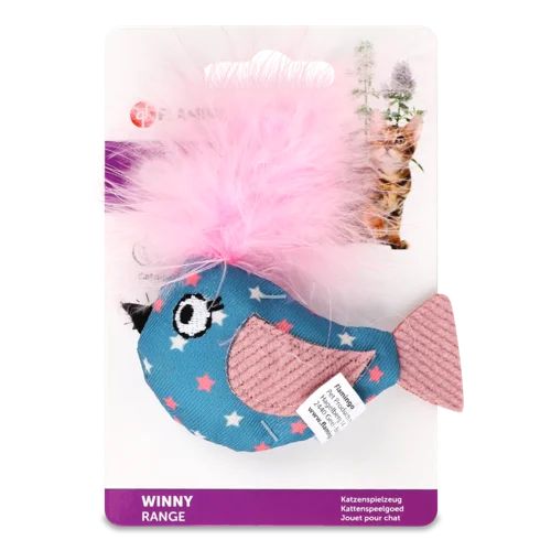 Іграшка Для Котів Мікс, 10см №1432054, Пташка Вінні Flamingo, 1шт