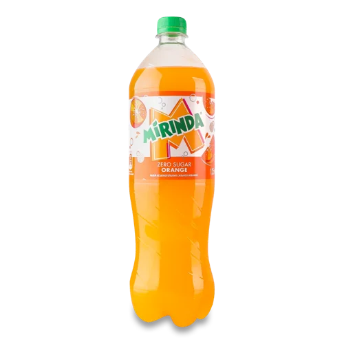 Напій Безалкогольний Сильногазований Ароматизований З Смаком Апельсина Нуль Цукру Mirinda п/пл 1.25л