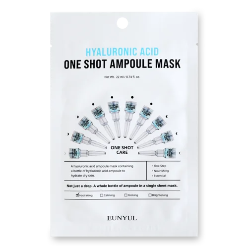 Маска для Обличчя Hyaluronic Acid One Shot Ampoule Eunyul, 22мл