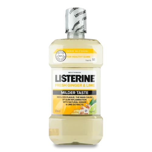 Ополіскувач Для Ротової Порожнини Fresh Ginger&Lime Listerine, 500мл