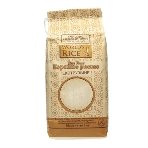 Борошно рисове екструзійне World's Rice м/у 1кг