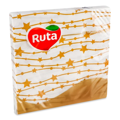 Паперові Серветки 2-Шарові 33х33см Зірки Ruta, 20шт
