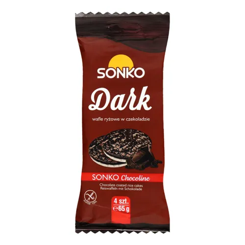 Хлібці рисові покриті темним шоколадом Dark Sonko м/у 65г