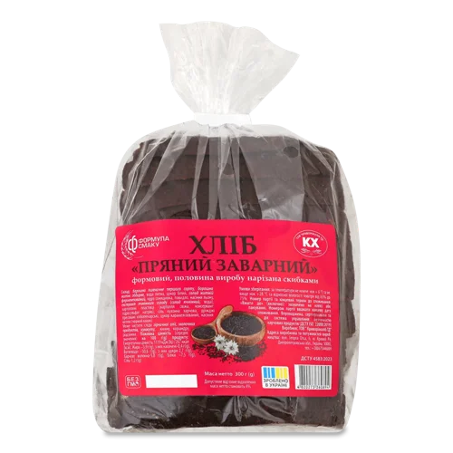 Хліб Формовий Пряний В Нарізці, м/у 300г