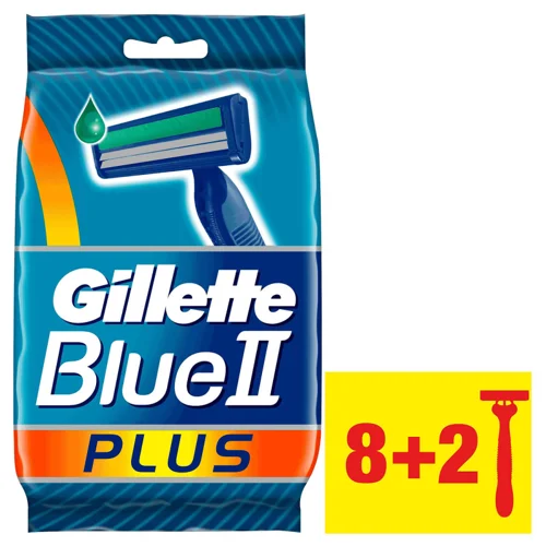 Станок Для Гоління Gillette Blue II Plus, 8+2шт, в/ґ