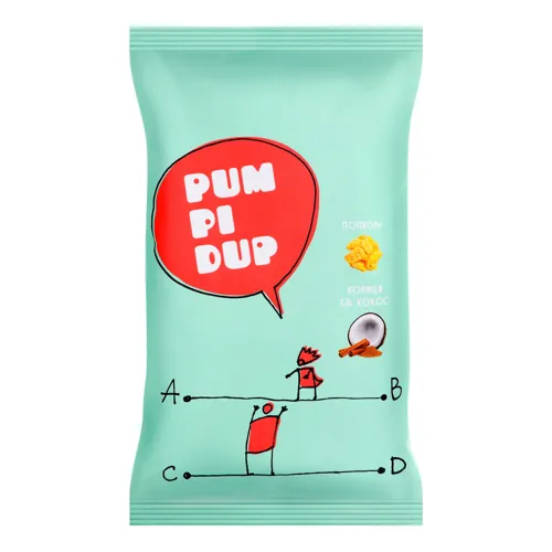 Попкорн Кориця та кокос Pumpidup м/у 90г