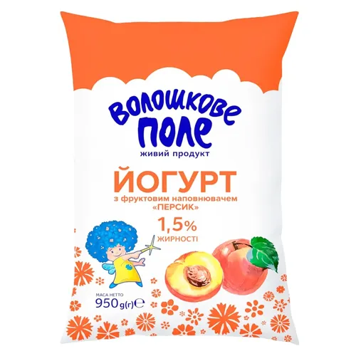Йогурт Волошкове поле полуничний 1.5%, 950г