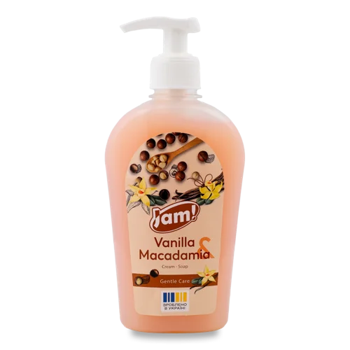 Крем-мило Vanilla&Macadamia з Гліцерином, Об'єм 325г, З Дозатором