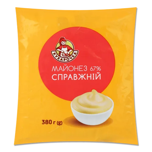 Майонез 67% Вищого Ґатунку Справжній Кухарочка, м/у 380г