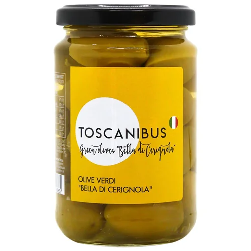 Оливки Toscanibus Bella di Cerignola з кісточкою 290г