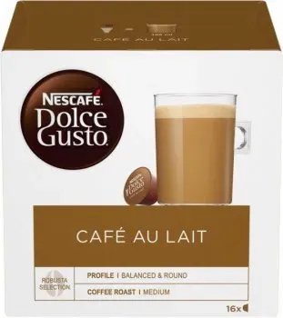 Кава в капсулах Nescafe Dolce Gusto Cafe Au Lait 16 шт