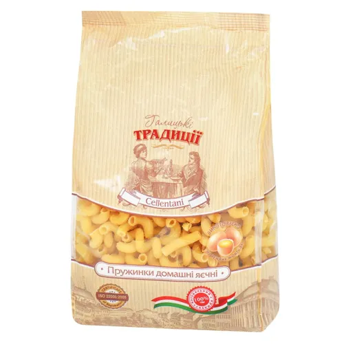 Макаронні вироби Галицькі традиції Пружинки домашні яєчні 400г