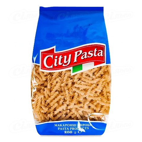 Вироби макаронні City Pasta спіральки, 0,8кг
