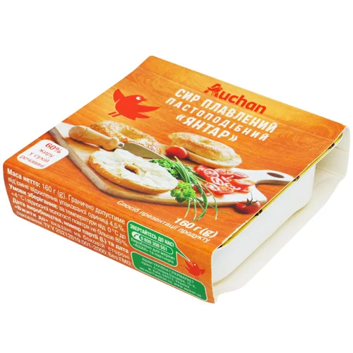 Сир плавлений Ашан Янтар 160г
