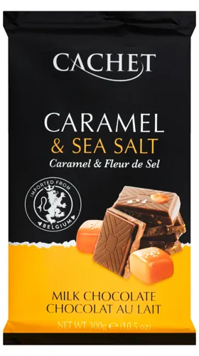 Шоколад Cachet 300г карамель соль