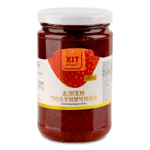 Джем Полуничний Вищого Ґатунку, С/Б 375г