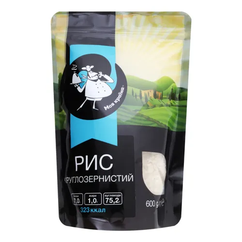 Рис круглозернистий «Моя Країна» д/п 600г