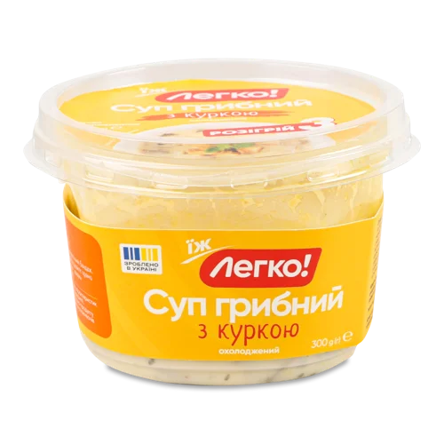 Суп Грибний З Куркою, В/ґ, П/у 300г