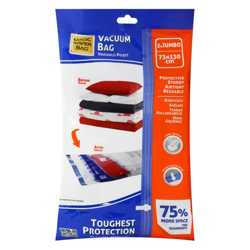 Вакуумний пакет Magic Saver Bag Jumbo для одягу 2шт 73*130см