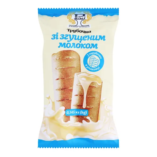 Трубочка зі згущеним молоком Рома м/у 0.145кг