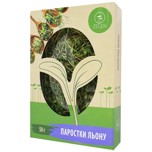 Паростки Zelen льону, 50г