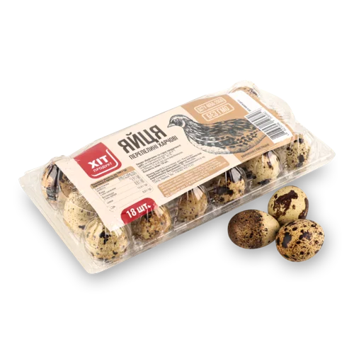 Яйця Перепелині Харчові Хіт Продукт, п/у, 18 шт