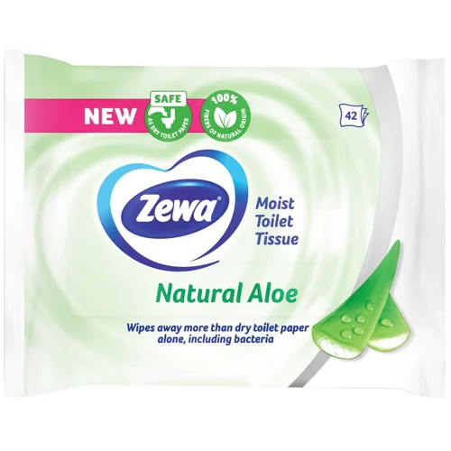 Туалетний папір вологий Zewa Aloe Vera 42шт