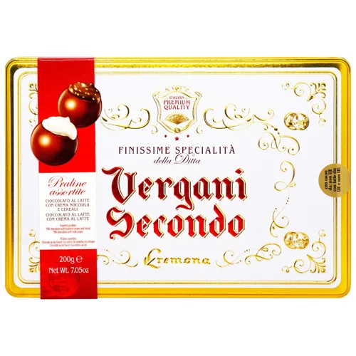 Цукерки Vergani Асорті Вінтаж червона коробка 200г
