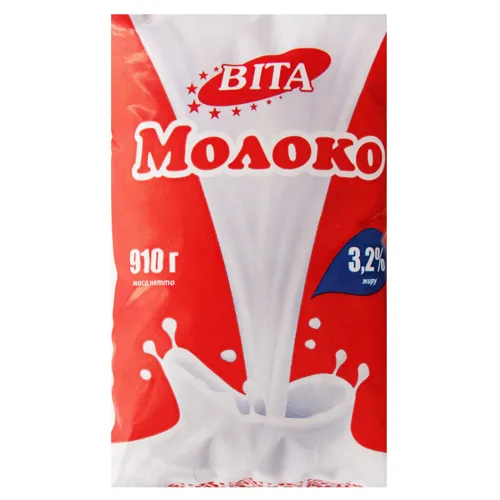 Молоко пастеризоване «Віта» 3,2% п/е