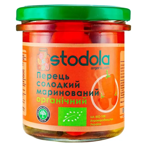 Перець Stodola солодкий маринований органічний 300г